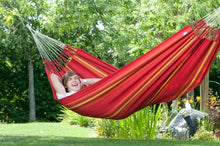 La Siesta Currambera Cherry - Amaca Classica Doppia in Cotone con Sistema di Fissaggio