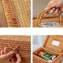Comodità, cassettiera per medicine domestiche, armadietto medico di primo soccorso, scatola in rattan, adatta per la famiglia, piccola medica, pratica