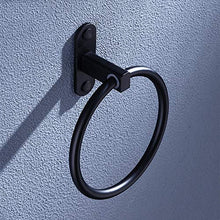 MGWA Portasciugamani in Alluminio Tondo Alluminio Portasalviette Nero Porta Asciugamani Portasalviette Portateglie Portateglie
