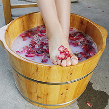 ERHANG Saune Bacino di Pedicure, Cedro Pediluvio Barilotto Piccolo Adulto Piedi Termostato Termostato Isolamento Domestico Pediluvio,B