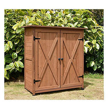 XLLLL Cassapanca da Esterno Baule Rattan Cassa Panca Portattrezzi Giardino Copri Bidoni Immondizia Portabidoni Spazzatura Madie Panchina Scatola di Immagazzinaggio All'Aperto Ideale,Brown