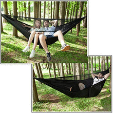ASDFGHJKL Amaca in Cotone da Esterno Tela LettoTravel Hammock per Due Persone con Zanzariera Automatica Portatile per Famiglie per Viaggi, Giardino, Festa