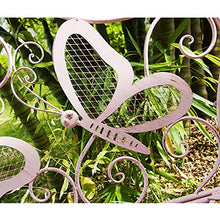 Creative LDF Panchine da Giardino, Vecchie Sedie in Metallo per Esterni in Ferro Battuto, Piccole Sedie Doppie per Balconi, Patio E Cortili, Parchi, Mobili da Giardino, 112x100x46cm