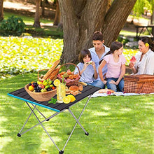 CASTOR Tavolo da Picnic all'aperto Tavolo da Campeggio Pieghevole Leggero Tavolo Portatile tavolino da Esterno in Alluminio da Esterno Compatto BBQ Party Table