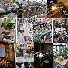 AMDHZ Tavolo Ringhiera Pieghevole, Balcone Tavolo Pieghevole All'aperto Impermeabile Anti Ruggine Portafiori Pieghevole per Balcone, Terrazza, Ringhiera (Color : White)