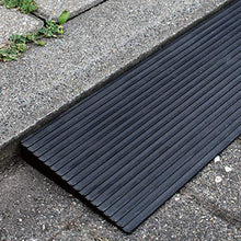 Wiltec Rampa per soglie 35x200x900mm Gomma Piena Superficie Antiscivolo per sedie a rotelle e deambulatori