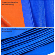 AT Telone impermeabile resistente, blu-arancione, panno antipioggia in PE spesso 0,32 mm, con occhiello, utilizzato per mobili da esterno, articoli vari, protezione solare, 160 g / ㎡ / A