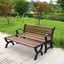 Panchina da Giardino FRP, 120 Cm / 150 Cm, Panchina nel Patio All'aperto con/Senza Schienale, Robusto E Durevole Telaio in Ghisa