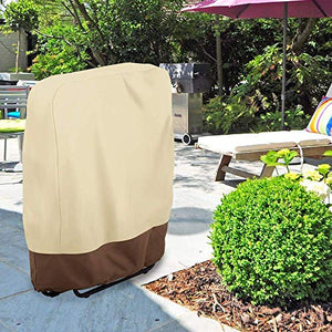 Casinlog - Coprisedia pieghevole per esterni, impermeabile 190T, copertura per sedie pieghevoli da giardino, 93 x 82 cm, 2 pezzi
