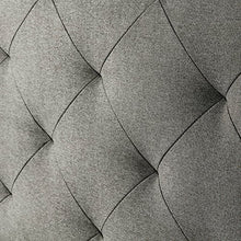marcKonfort Testiera di Tessuto Milano 160X60, Grigio, 8 cm di profondità