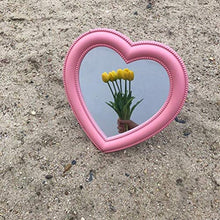 BESPORTBLE Specchio per Il Trucco del Cuore Specchio a Forma di Cuore Specchio Cosmetico da Tavolo Specchio da Parete Specchio Cosmetico