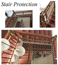 Rete di Balcone,Rete Protettiva Rete a Fune Giardino Storage Luggage Cargo Corda Net Nylon Net Gattier,per Ringhiera Scale Proteggere Recinzioni Piante Recinto Trellis Party Foto Appeso in Nylon