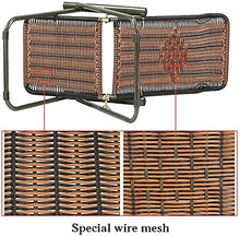 CDFC Heavy Duty Rattan Zero Gravity Sun Lounge Sedie Pieghevole Sedie reclinabili Sedie Regolabili Giardino Regolabile Patio Sedia a Sdraio