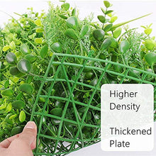 Siepe Artificiale per Balcone Recinzione Pannelli Artificiale bosso Faux Artificiale UV Hedge Piante Privacy Screen Protetta Giardino Recinto Backyard 12 Pezzi Pannelli Artificiale
