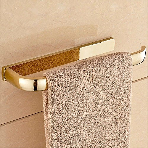 MBYW Portasciugamani Moderno Minimalista Portasciugamani Elegante per Il Bagno di Moda Portasciugamani monolitico da Parete in Ottone Placcato Oro Anticato  Adatto per Bagno,Cucina, Ufficio