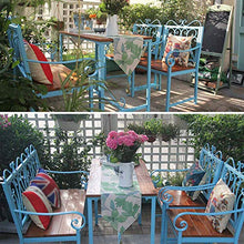 UWY Panchina da Giardino Panchina da Esterno in ghisa, panchina da Parco per Il Tempo Libero con Schienale e braccioli Sedia da Portico Resistente alle intemperie ， Cortile da Giardino Balcone T