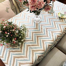 Jacquard Rettangolo Tovaglia Striscia Tovaglia Protettore, Tovaglie Resistenti Alle Macchie E Lavabili Per La Cucina Domestica E La Cena Di Festa Banchetto Decorazione Ristorante
