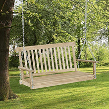 giordano shop Dondolo 2 Posti Sospeso 119x65x61 cm in Legno