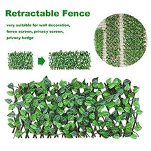 herommy Recinzione del Giardino di Foglia di Edera Artificiale, Piante Finte Appeso Vite in Espansione del Salice Traliccio con Foglie Retractive Pianta Artificiale Pianta Artificiale Recinzione
