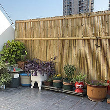 Balcone Protezione Recinto di bambù Schermata Privacy Stuoia di bambù Palo di bambù Diametro 2,5 Cm A Prova di Vento Antisettico Giardino, Cortile Esterno Raccordo per Balcone