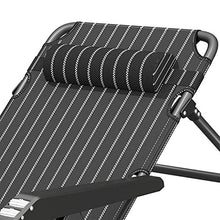 LLSS Lettini da Giardino e poltrone reclinabili Mobili da Esterno Lettino Pieghevole Portatile con Cuscino Sedia Regolabile Nera per Piscina da Spiaggia Patio Esterno Campeggi