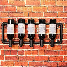 MoDi Wine Rack Retro Style Industriale Tubo di Acqua A Parete Vino Rack