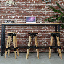 Sedia Con Sgabello Alto Regolabile, Sgabelli Da Bar Nordici in Legno Massello Le Sedie Da Bar Per Il Tempo Libero A Casa Possono Essere Utilizzate in Armadietti Da Cucina, Ristoranti,Wood color