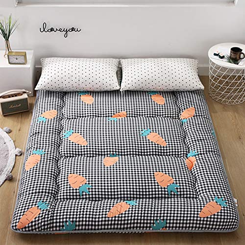 MYYU Giapponese Tatami Pavimento Tappetino Traspirante Pieghevole Futon Coprimaterasso Portatile Materasso Imbottito Dormitorio Casa Ufficio,7,0.9X2.0M