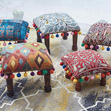 Cambia Panca per Scarpe LIANGLIANG Pouf Poggiapiedi Salotto, Pouf per Cambio Scarpe in Legno Massello Stile Etnico, Sgabello Moquette Decorazione Domestica Soggiorno Scuola Materna, 3 Stili