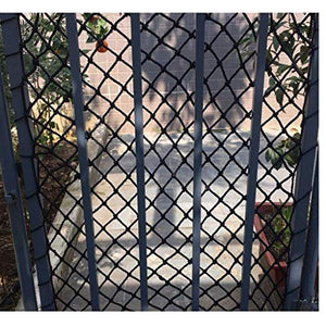 MFLASMF Rete di Sicurezza Protezione per Balcone Rete Protettiva Nera, Rete per Recinzione per Scale con Rete anticaduta per Balcone, Amaca da Campeggio per Esterni, Rete da Arrampicata PE