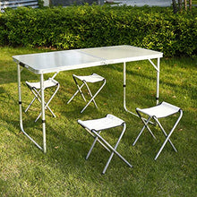 Tavolo Pieghevole da Giardino,Tavolo Tavolino pieghevole Scrivania perfetto come Tavolo da Campeggio fiera casa giardino buffet piedi ferro a valigetta da interno esterno prolunga