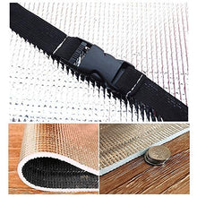 LSXIAO All'aperto Finestra Aria Condizionata Copertina, Foglio di Alluminio Parasole Top, Impermeabile Anti UV con 2 Fibbie Regolabili Adatto per Condensatore, Compressore