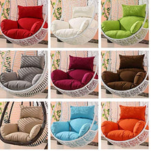 ZHBH - Cuscino per sedia a dondolo da appendere, impermeabile, addensato da appendere, per patio, giardino, multicolore a scelta, 90 x 120 cm
