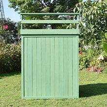 WMQ Capanno in Legno di Abete, armadietto Impermeabile per Attrezzi da Esterno per Giardino con Porta sul Retro