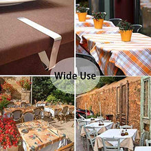 LIPENLI Fermatovaglia 48 Clip Tavolo da Picnic Flessibili in Acciaio Inossidabile Tovaglia Tovaglia Clip Copertura Holder Adatto for Tenda Picnic Wedding Festa di Laurea