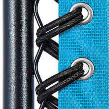 JTWEB 4pcs 4mm/6mm Cordini di Ricambio per Sedia Pieghevole a gravità Zero Universali, Strumento di Riparazione Elastici Corda per Sedie Reclinabile per Sedia da Lounge (Nero)