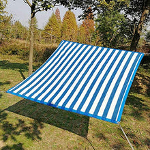 YAOJIA Rete ombreggiante Telone Blu E Bianco Netta Ombra A Strisce |90% Tasso di Ombreggiatura Antisolari Maglia for Patio Piante Serra (Color : A, Size : 5x6m)
