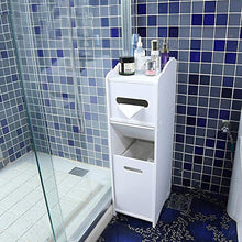Taidda- Organizzatore portaoggetti Lato Bagno, Armadio da Bagno Indipendente Moderno Durevole in Legno per Mobile Bagno