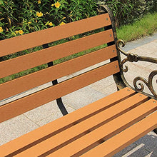 LXLH Panca da Giardino Sgabello da Giardino per Bambini Panca da Giardino in Cortile per Il Tempo Libero Panca da terrazza in Stile retrò, 2-3 posti per Esterni, Panca in Legno di plastica per es