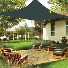 Parasole a baldacchino quadrato, resistente ai raggi UV, per pergola, piscina, cortile, giardino, attività all'aperto con tessuto resistente, personalizzabile (30 x 30 cm, verde scuro)