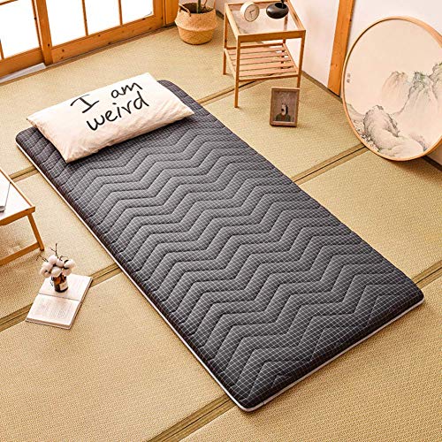 Z&HA Tatami Tappetino, 5 cm di Spessore Tappetino futon MattressTopper Tradizionale Giapponese futon ispessite Queen Size Standard Dimensione Dorm,E,150 x 200cm