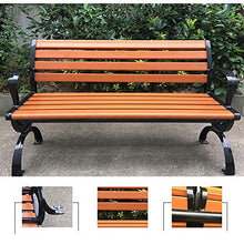 Terrazza Con Giardino Panchina Panchina da Esterno,Sedile Per Balcone Cortile Con Schienale E Braccioli,Struttura In Metallo E Protezione Dalla Corrosione Panchina In Legno Massello,Per Portici, Pra