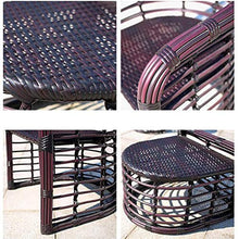 HLZY Tavolo in Vimini in Rattan mobili in Patio e Set Sedia, Patio Mobili da Giardino Tavolo e sedie Set Set di tavolino da caffè con Conversazione per Giardino all'aperto a Bordo Piscina (Color : A)