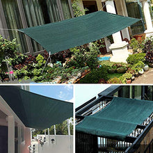 YYQ 2m 3m 4m Telo Ombreggiante Rete Oscurante Telone Coprente Frangisole Frangivento con Occhielli,Verde Scuro per Fiori Terrazzi Serra
