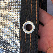 CYY 10x13ft/3x4m Rettangolare Rete Ombreggiante con Occhielli,99% Aluminet Riflettente Resistente Ai Raggi UV/Durevole Impermeabile,Serre Balcone Coperture(Argento)
