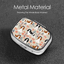 Contenitore quadrato per pillole per medicine Cavalier Nautical Cavalier Dog Fashion Pillola Organizer da viaggio per pillole integratori vitamine