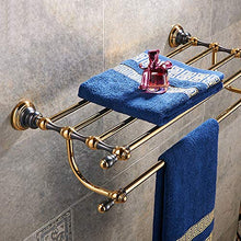 lxc Portasciugamani in Ottone Dorato con Set di Accessori for Il Bagno in Bagno