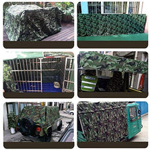 MTYLX Telo Multifunzionale per Esterni, Impermeabile-Resistente Camouflage Giungla Addensato Oxford Poncho Copertura Di Protezione Solare Copertura Antipoere Capannone 600 / M2,3 × 6M
