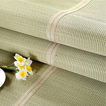 LJIANW Tappetino per L'Estate Rattan Mat Estate Pad di Raffreddamento Facile da Piegare for Letto Matrimoniale Materasso E Set di Fodere for Cuscini, 150/180/200 Cm