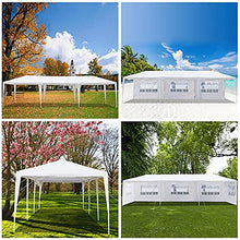 Lsooyys - Gazebo a baldacchino, 3 m x 3 m, completamente impermeabile, resistente per feste in giardino, eventi all'aperto, colore: bianco (5 pezzi di stoffa)